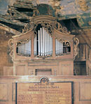 Orgel in Üplingen 1986 (vor dem Abbau)